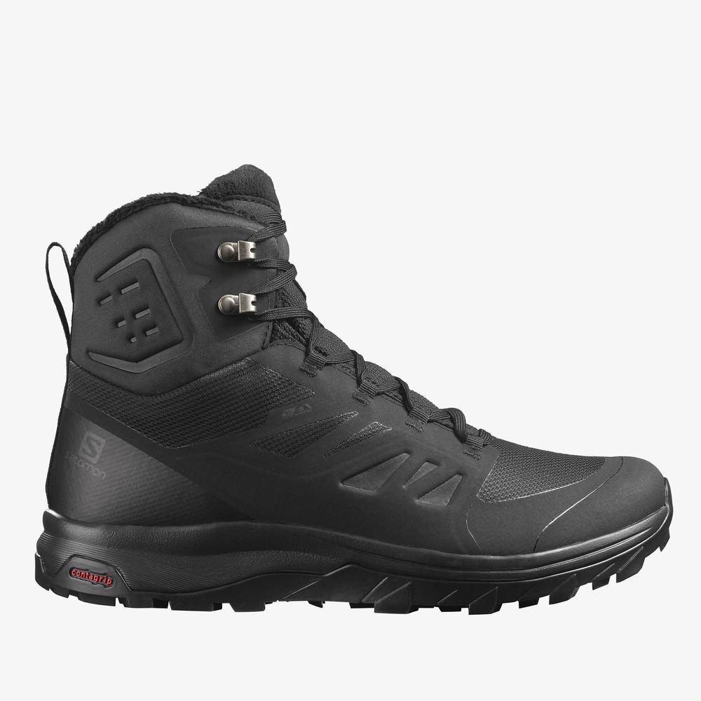 Boty Salomon Outblast Thinsulate Climasalomon Waterproof L40922300 - černé