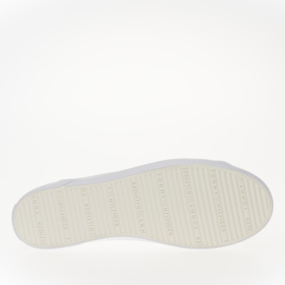 Boty Tommy Hilfiger Vulc Canvas FW0FW08063-YBS - bílé