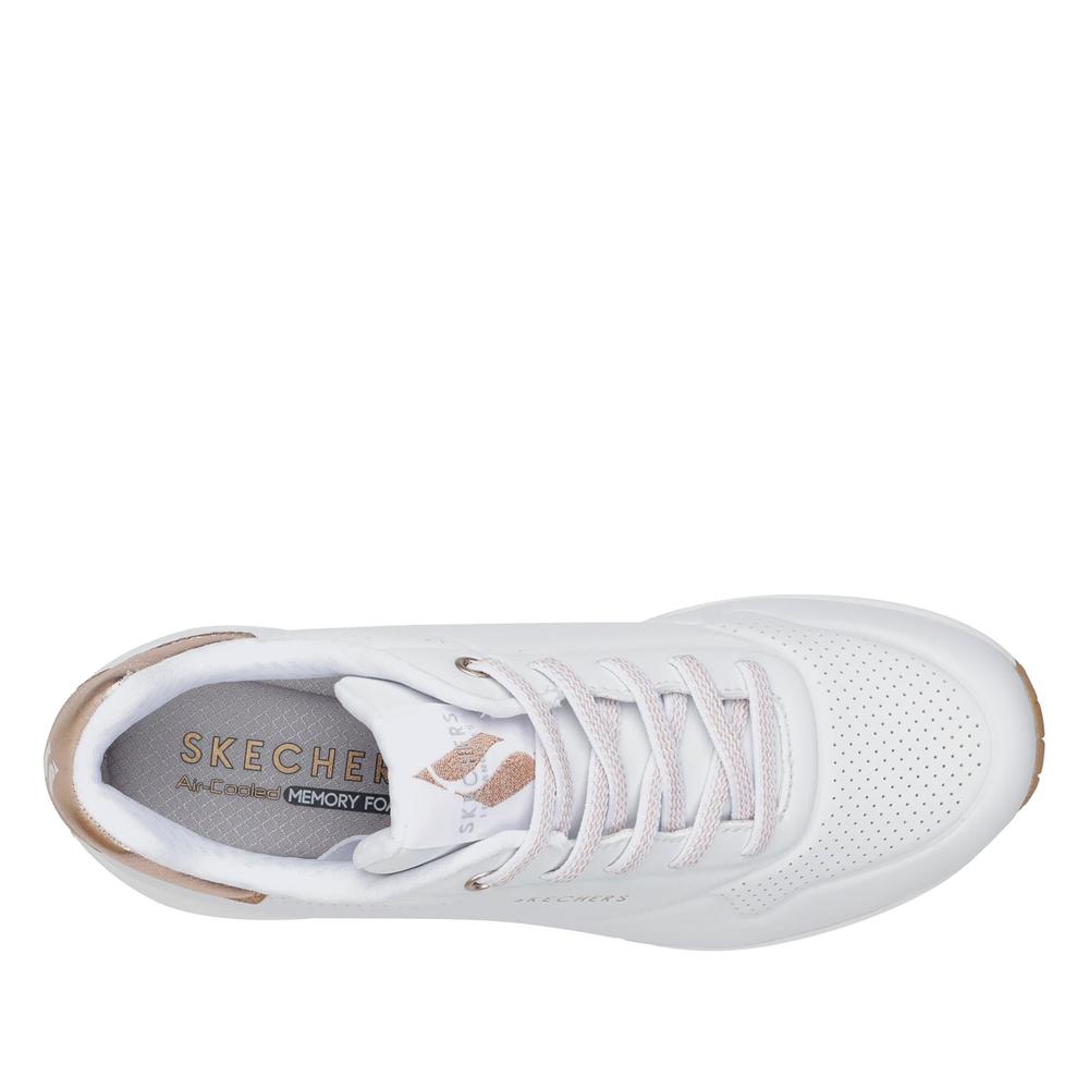 Boty Skechers Uno Shimmer Away 155196WHT - bílé