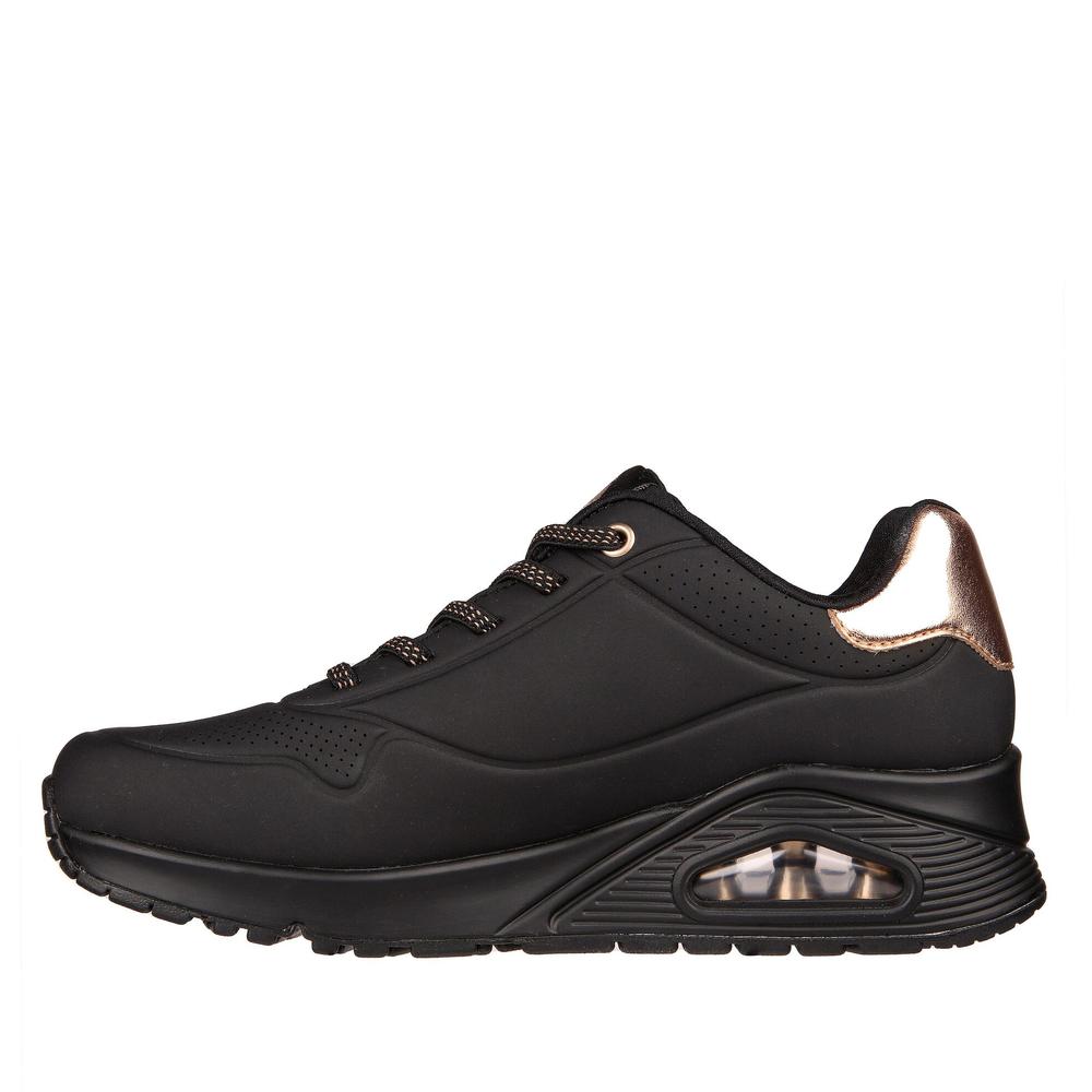 Boty Skechers Uno Shimmer Away 155196BBK - černé