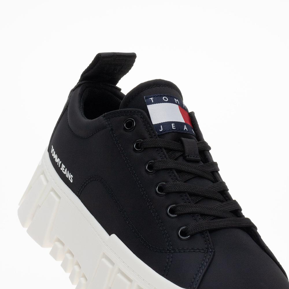 Boty Tommy Jeans Recycled Cleat Chunky EN0EN02240-BDS - černé