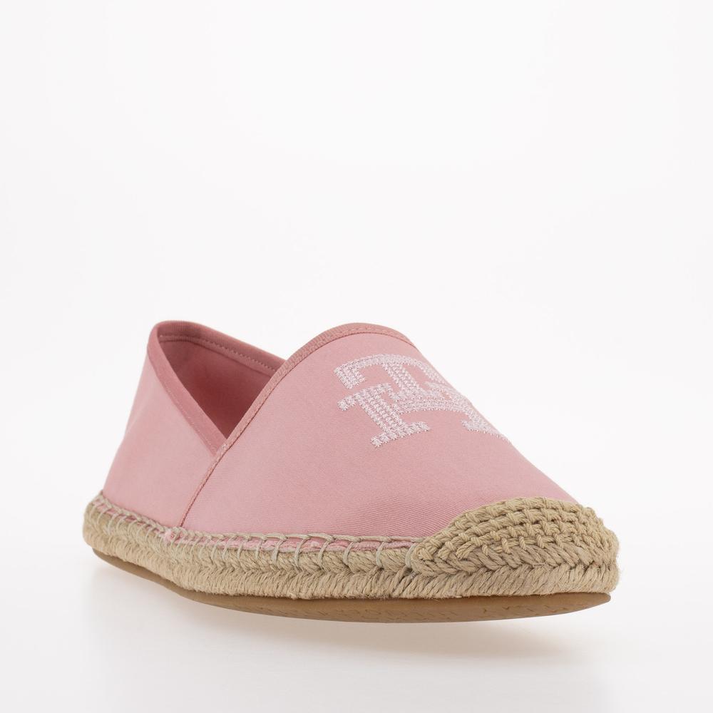 Boty Tommy Hilfiger Embroidered Espadrille FW0FW07101-TQS - růžové