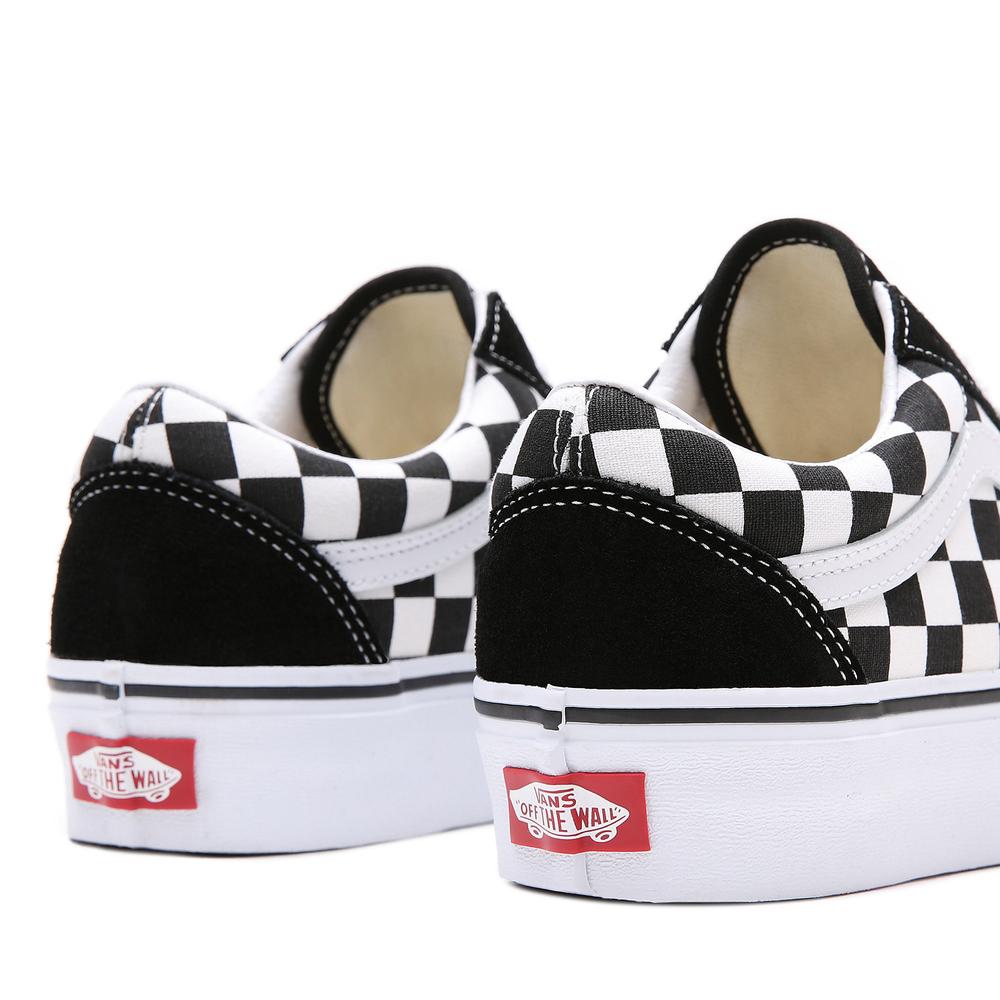 Boty Vans Checkerboard Old Skool Platform VN0A3B3UHRK1 - černé