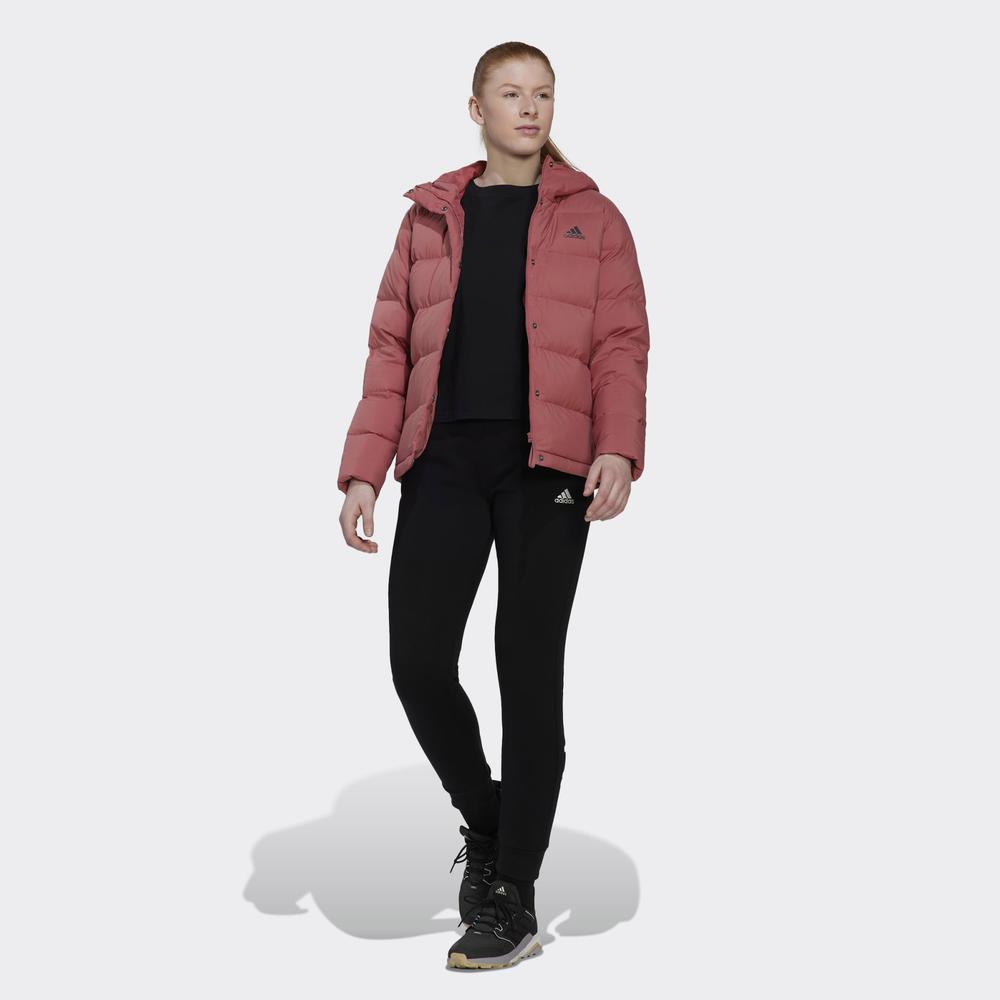 Bunda adidas Helionic Hooded Down HG8745 - červené