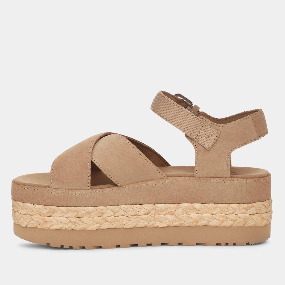 Sandále Ugg Aubrey Platform Sandal 1152711-SAN - béžové