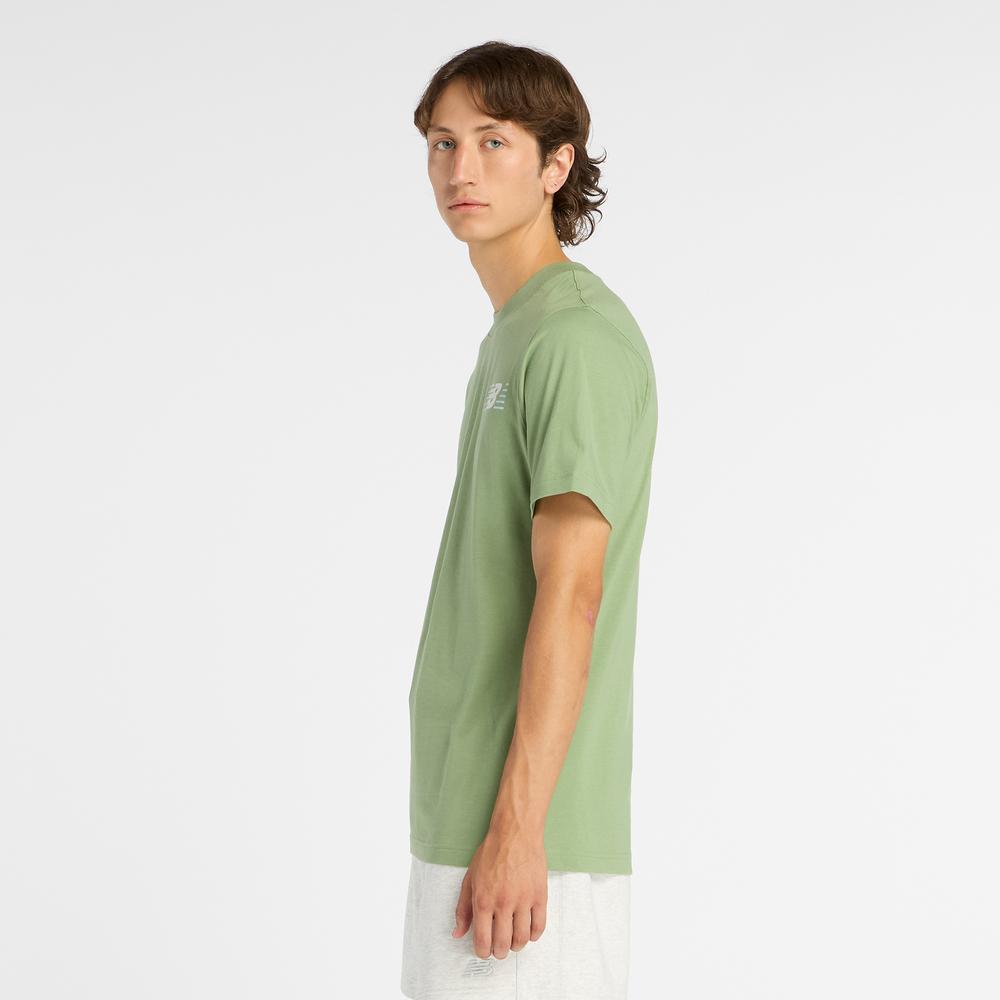 Pánské tričko New Balance MT6179UMAAR - zelené