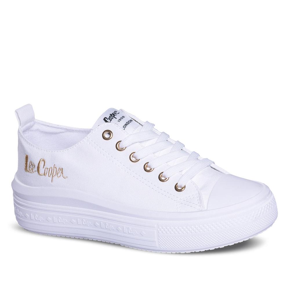 Boty Lee Cooper LCW-24-44-2462LA - bílé