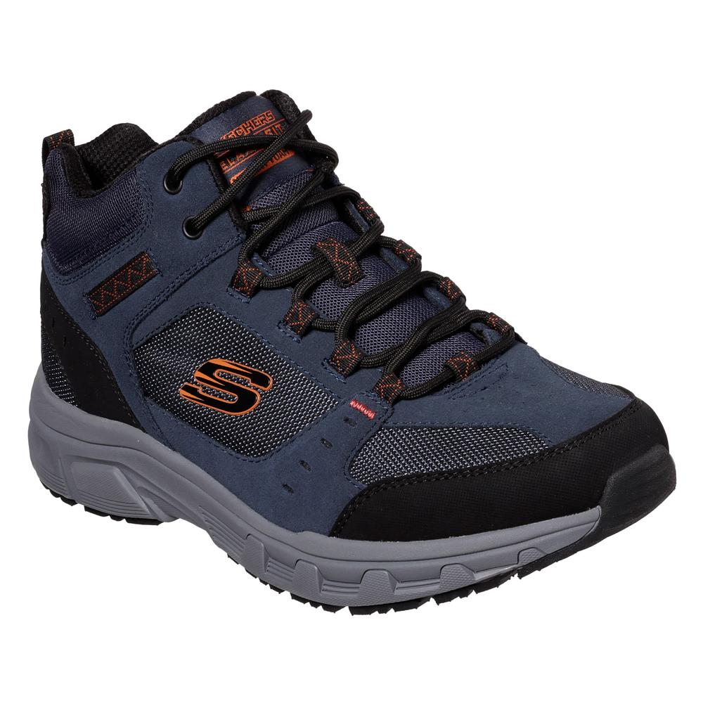 Boty Skechers Relaxed Fit Oak Canyon Ironhide 51895NVOR - tmavě modrě