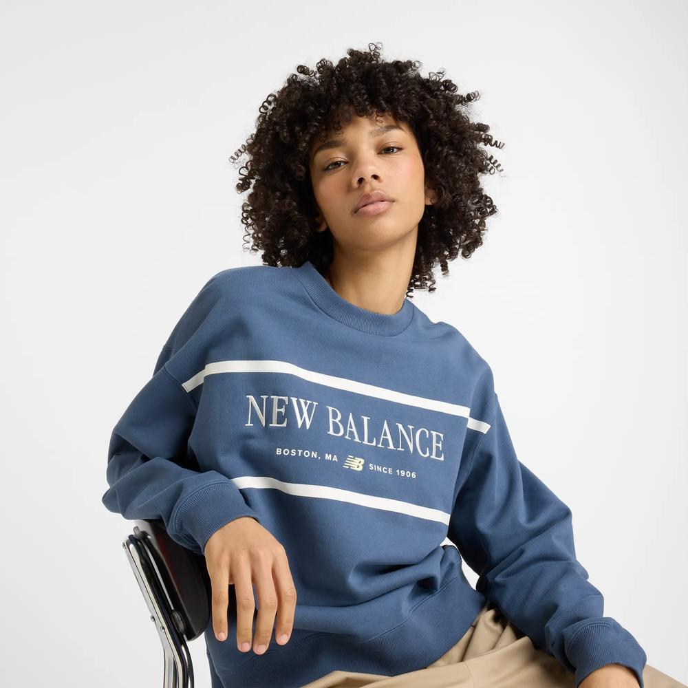 Mikina New Balance WT51923VTI - modré