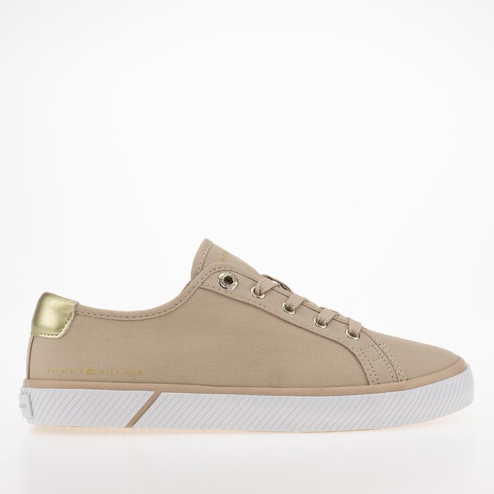 Boty Tommy Hilfiger Metallic Lace-Up FW0FW06957-TRY - oranžové
