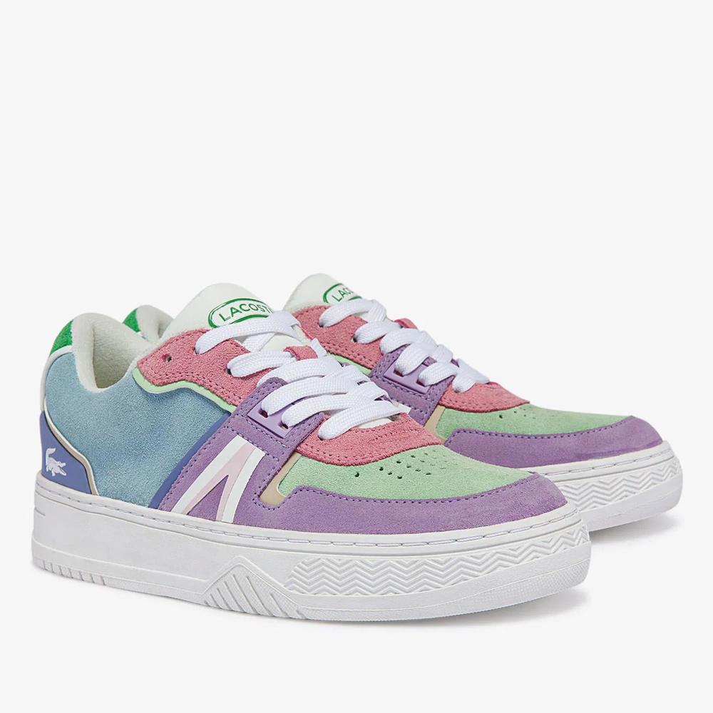 Boty Lacoste Leather and Suede Colour-Block 743SFA0073-AMK - různobarevné