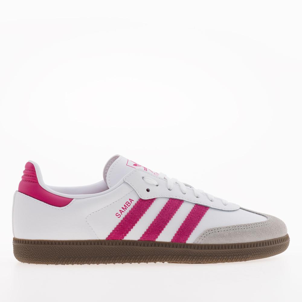 Dětské boty adidas Originals Samba OG J KK3556 - bílé