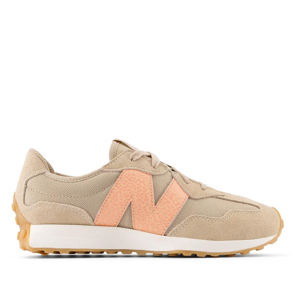 Dětské boty New Balance GS327WO - béžové