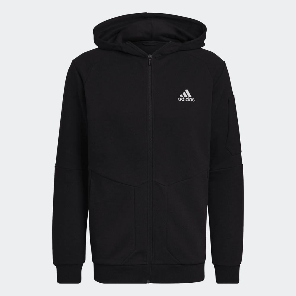 Mikina adidas Essentials 4 Gameday Full-Zip Hoodie HE1811 - černé
