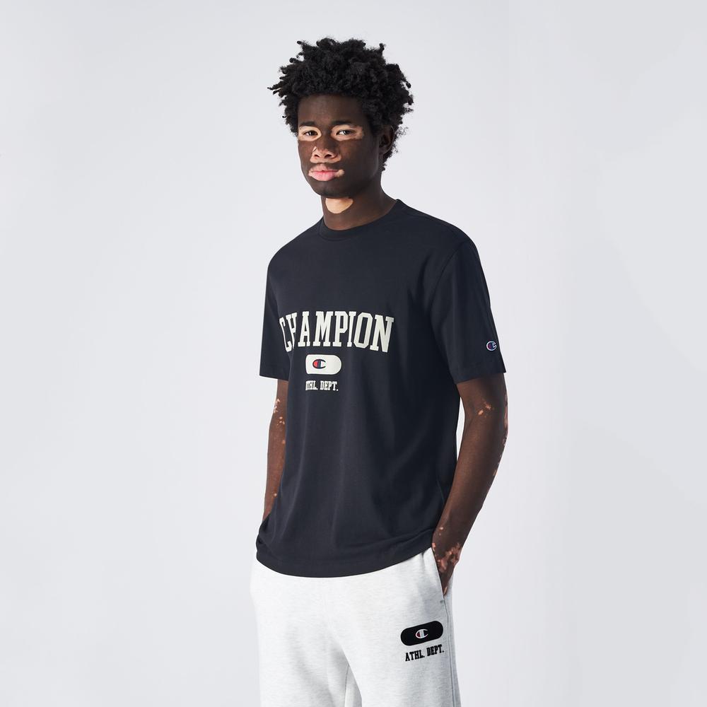 Tričko Champion Crewneck 220432-KK001 - černé