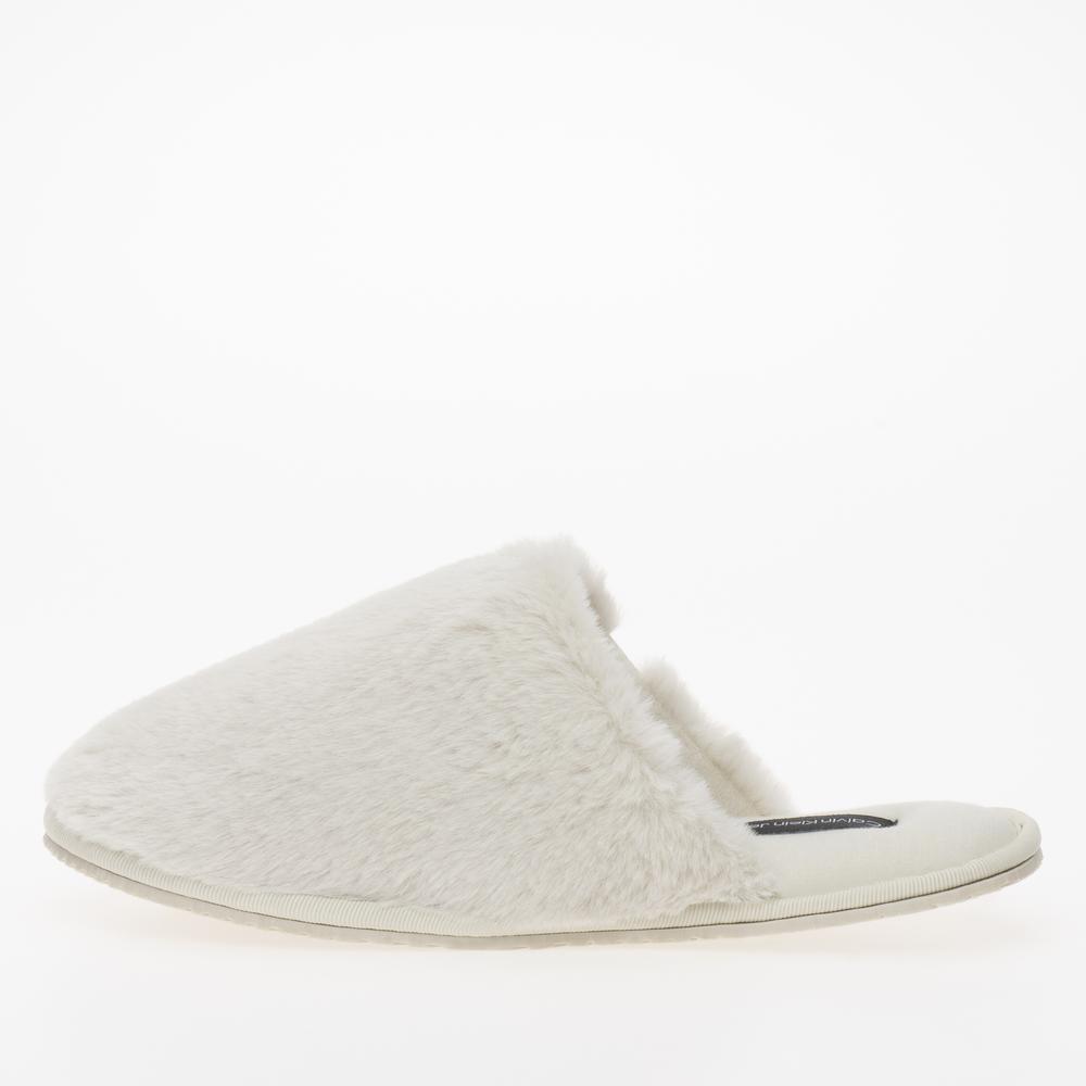 Boty Calvin Klein Hotel Slipper Fur After Glow YW0YW01593-ACF - bílé