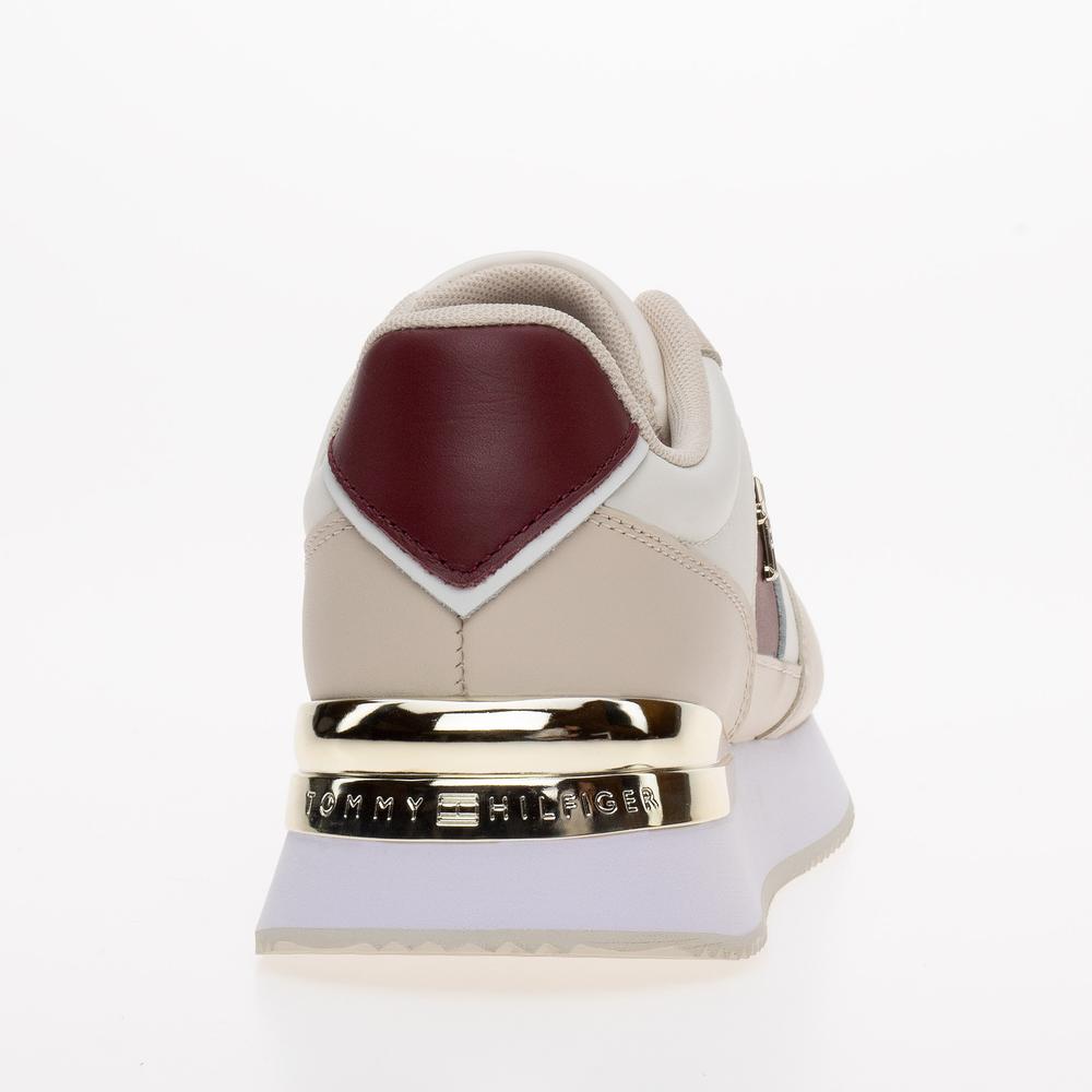 Boty Tommy Hilfiger Elevated Feminine Runner FW0FW07306-YBH  - béžové