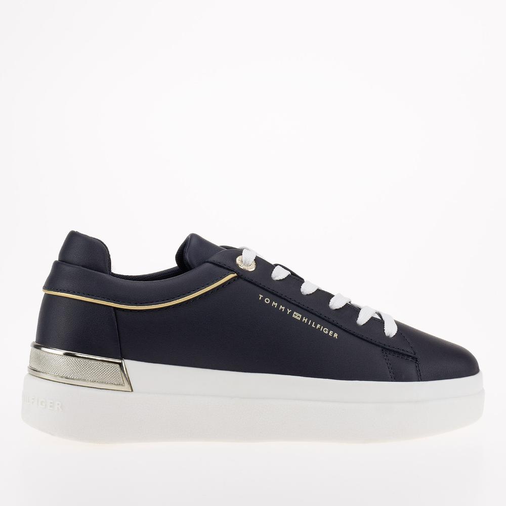 Boty Tommy Hilfiger Lux Metallic Cupsole FW0FW07030-DW6 - tmavě modrě
