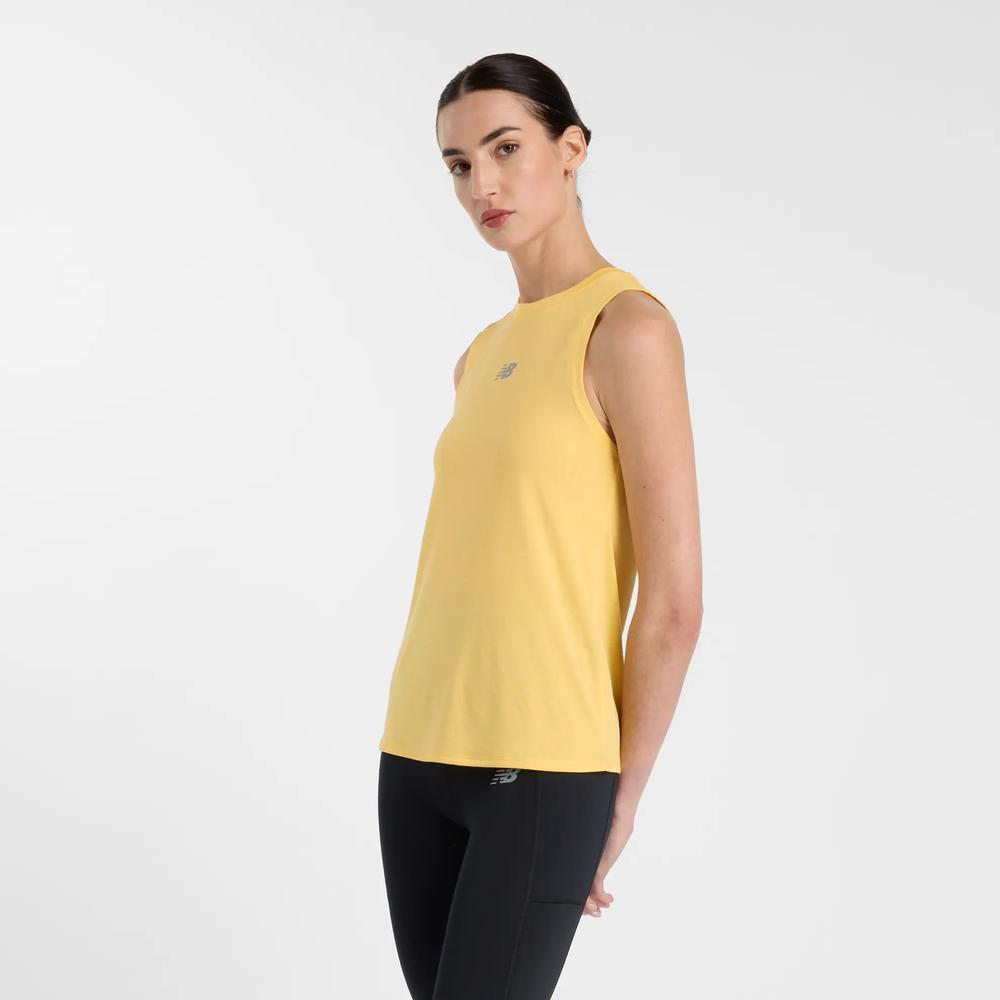 Dámské tričko New Balance WT51252CEE - žluté