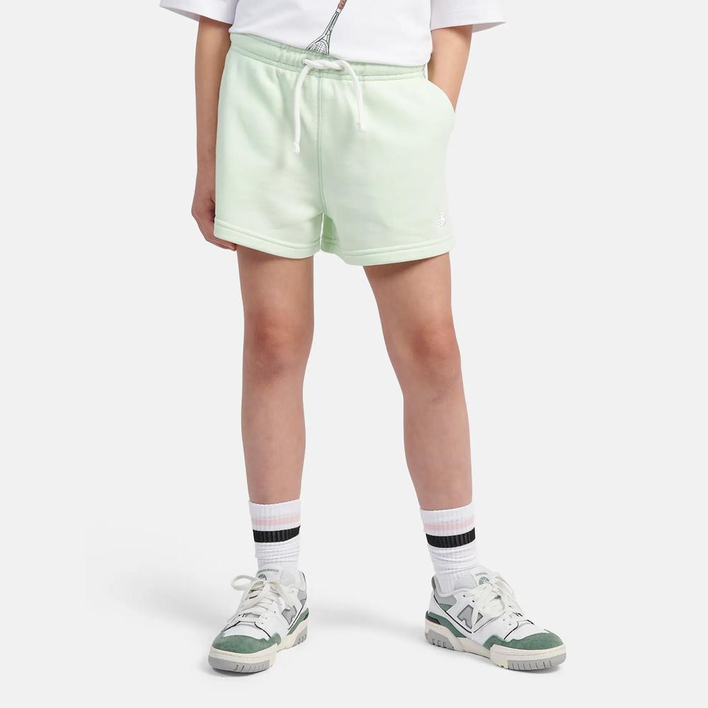 Dětské krátké kalhoty New Balance LAKG0006MEW - mátové