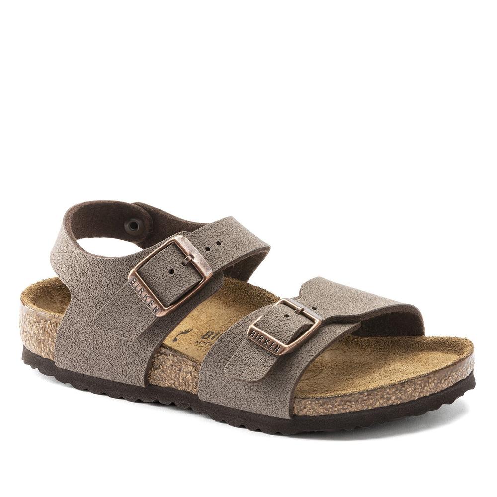 Dětské sandále Birkenstock New York 87783 - hnědé