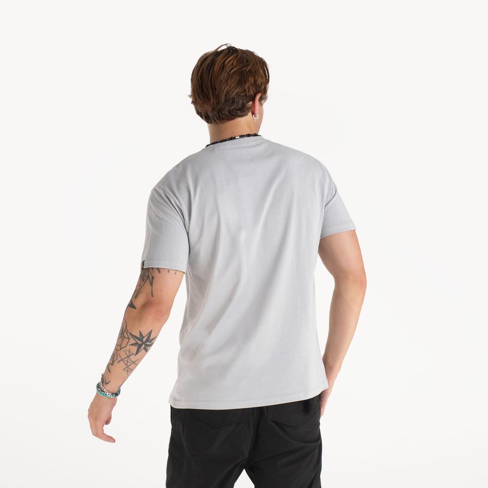 Tričko Alpha Industries Satin Logo 148513666 - šedivé