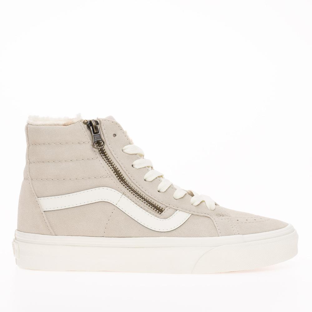 Boty Vans Sk8-Hi Reissue Side Zip VN0007NZBLL1 - béžové