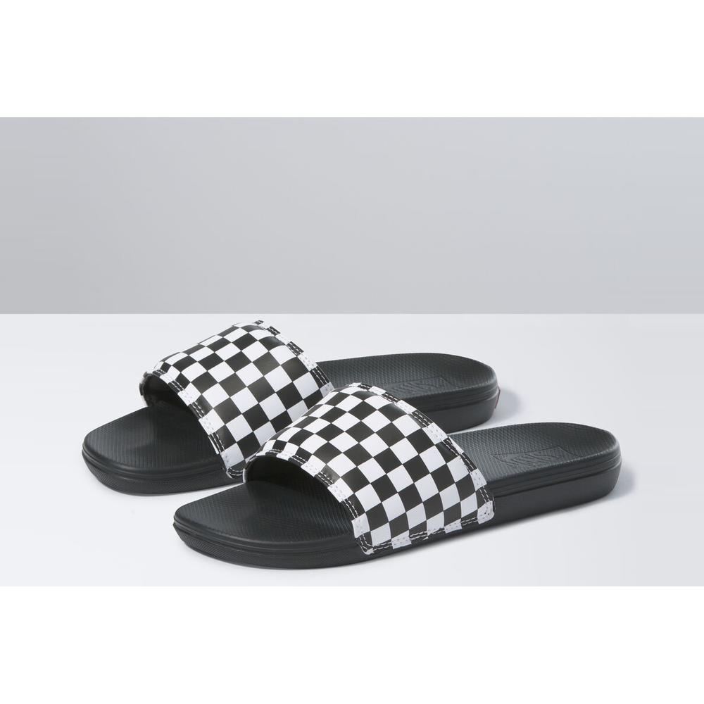 Žabky Vans Checkerboard La Costa Slide-On VN0A5HF527I1 - černé