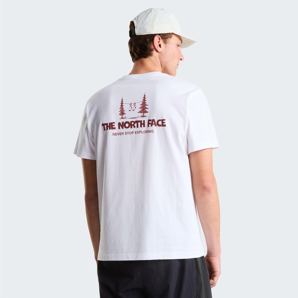 Tričko pánské The North Face Camping 0A8GQMFN41 - bílé