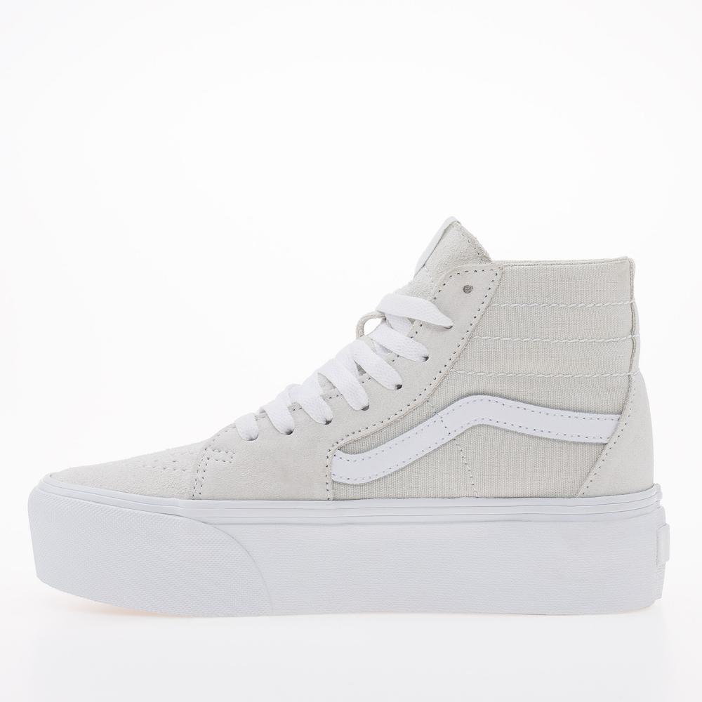Boty Vans Soft Suede SK8-Hi Tapered Stackform VN0A5JMKBGF1 - šedivé