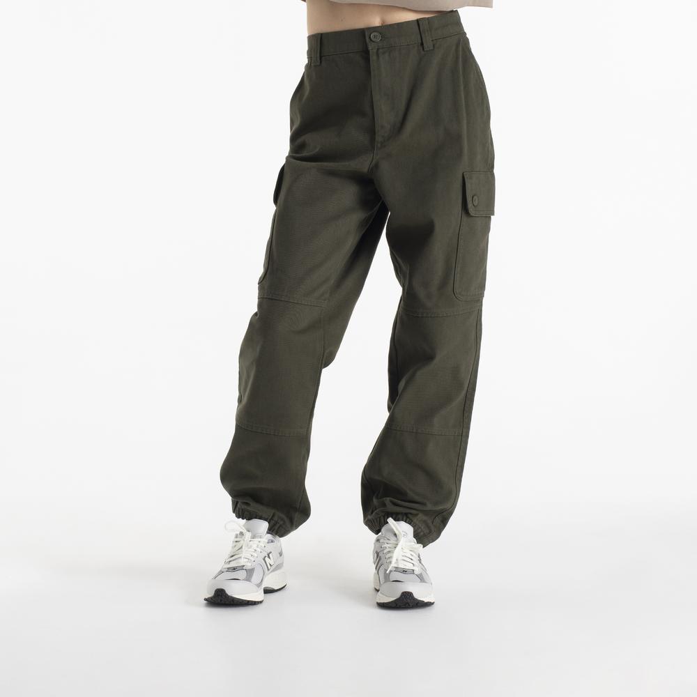 Kalhoty Champion Organic Cotton Cargo Trousers 117448-GS508 - zelené