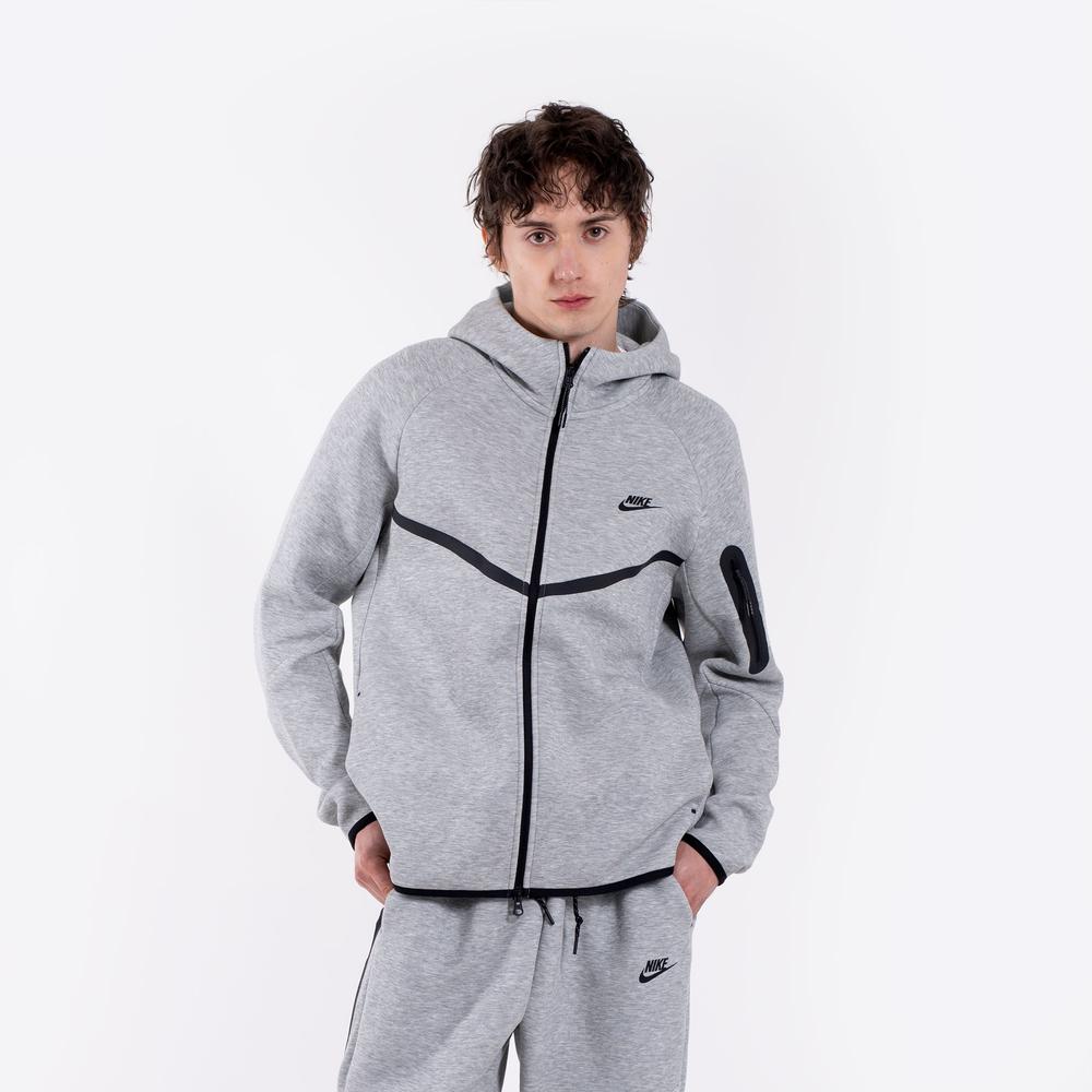 Mikina pánské Nike Tech Fleece Windrunner Full-Zip HV0949-063 - šedivé