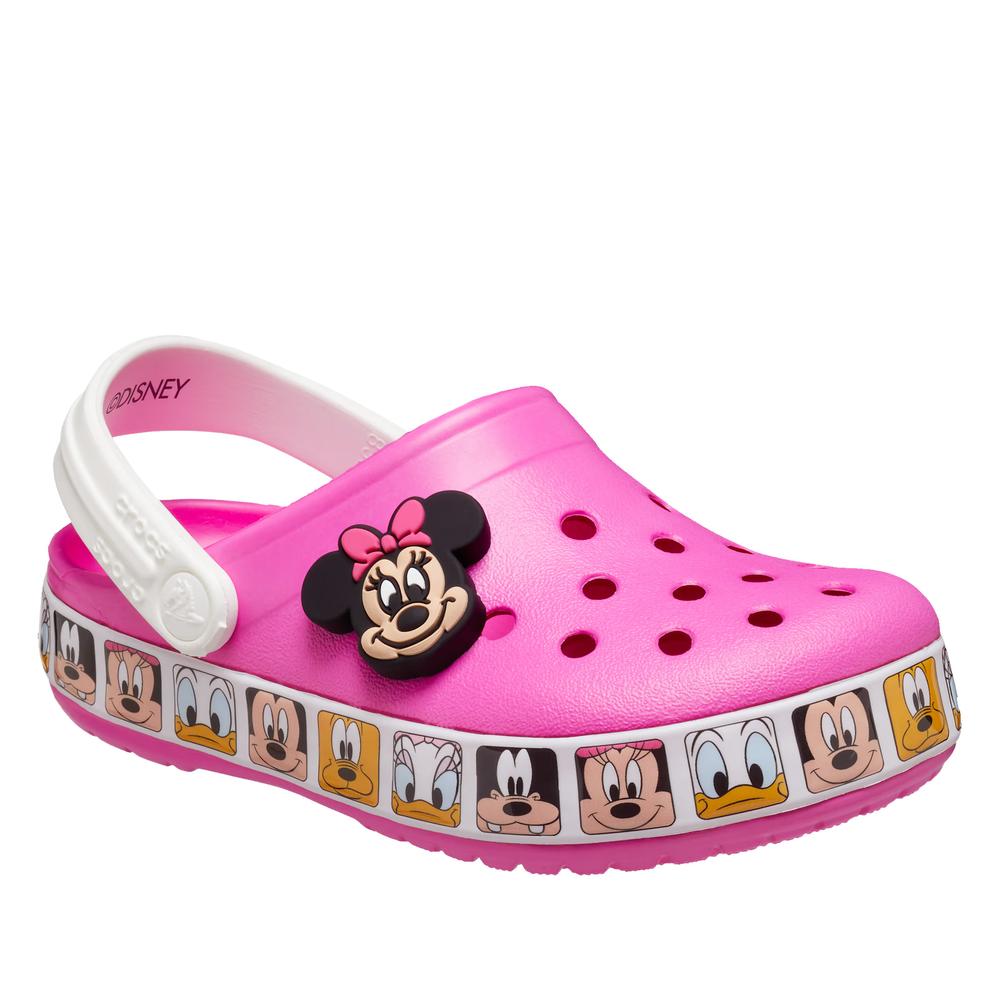 Žabky Crocs Toddler Fun Lab Disney Minnie Mouse Band Clog 207720-6QQ - růžové
