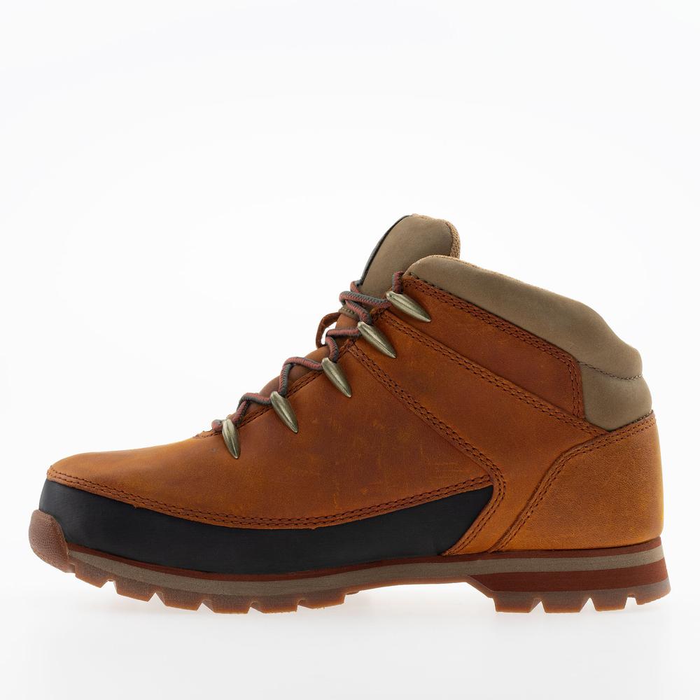 Pánské boty Timberland Euro Sprint Mid Lace A2K84EJD - hnědé