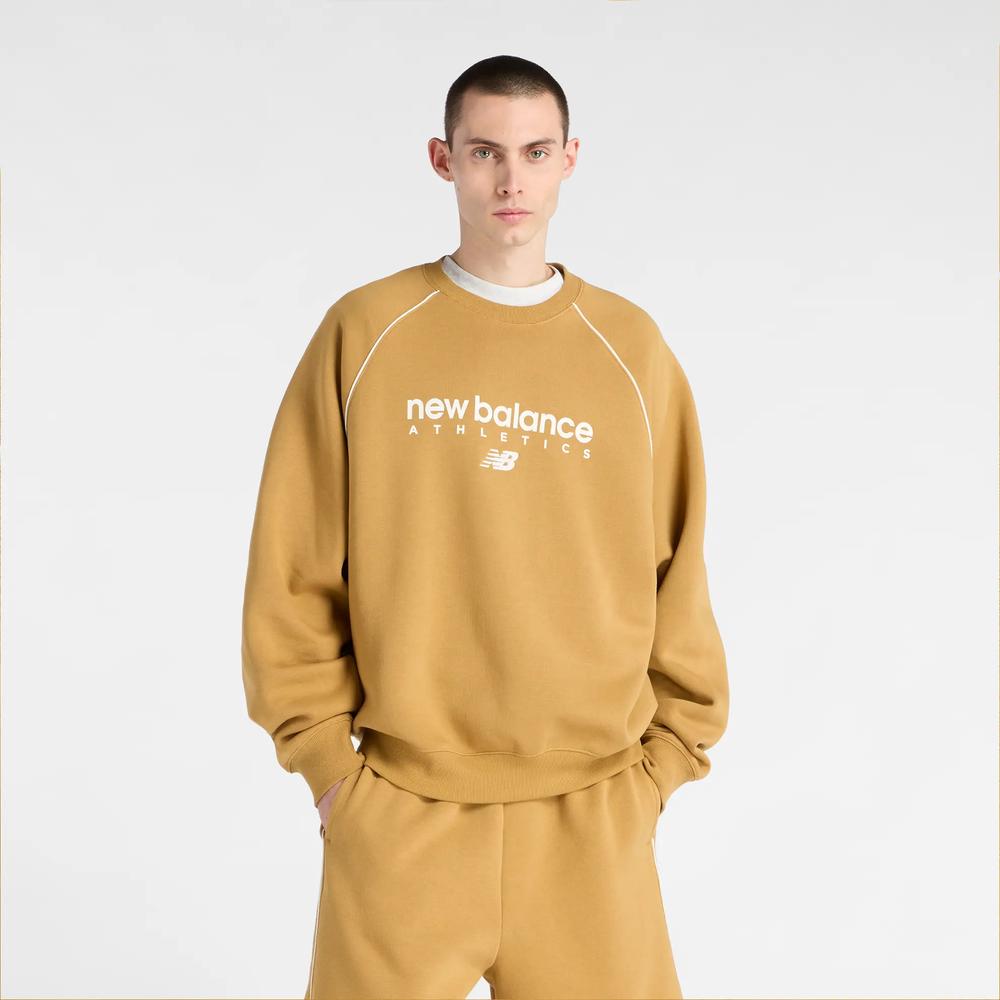 Pánská mikina New Balance MT61U4JOABG - oranžové