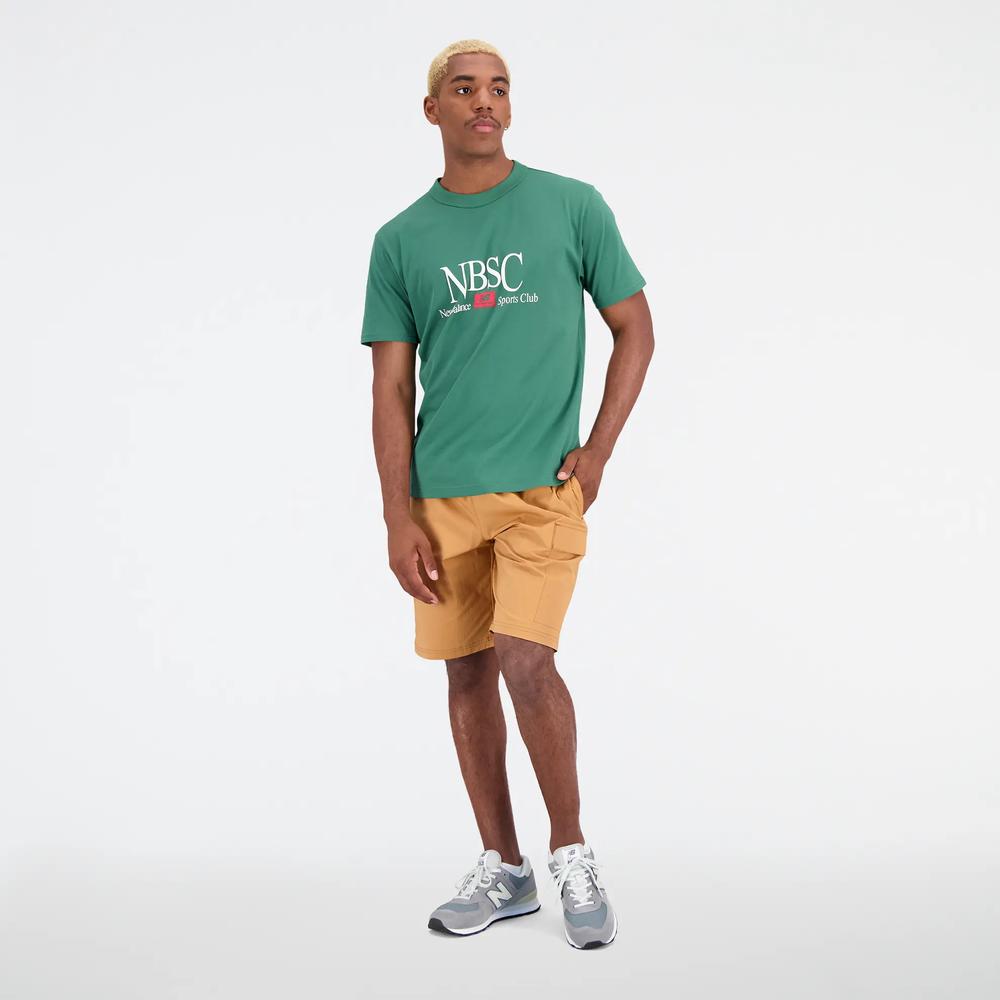 Krátké kalhoty New Balance MS31550TOB - oranžové