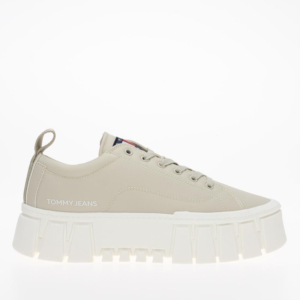 Boty Tommy Jeans Recycled Cleat Chunky EN0EN02240-AEV - béžové