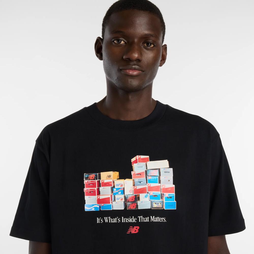 Pánské tričko New Balance MT61H0DXBK - černé