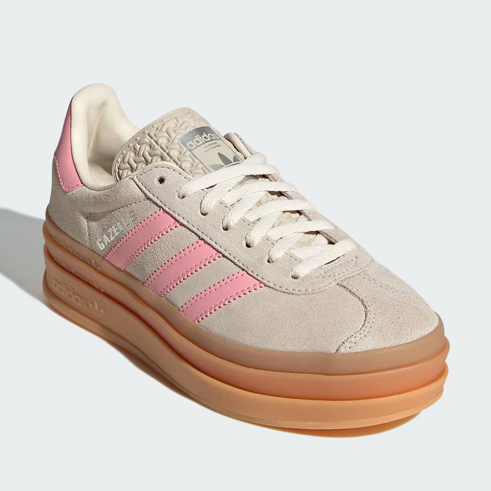 Boty pro mládež adidas Originals Gazelle Bold J JQ7409 - béžové