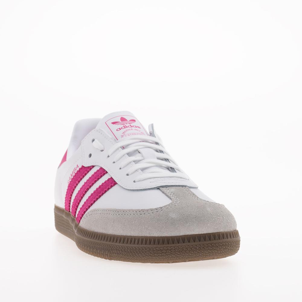 Dětské boty adidas Originals Samba OG J KK3556 - bílé