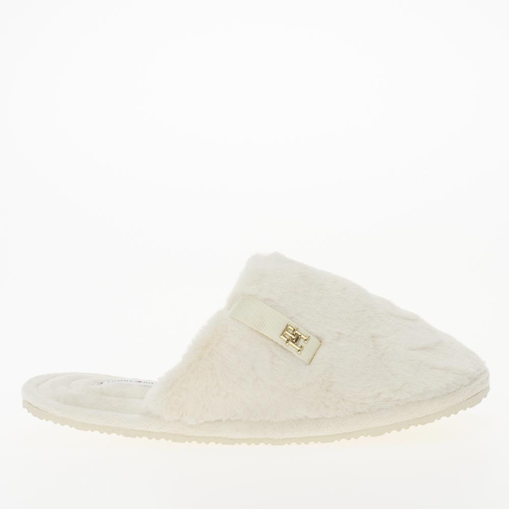 Žabky Tommy Hilfiger Comfort Home Slipper FW0FW08138-YBH - bílé