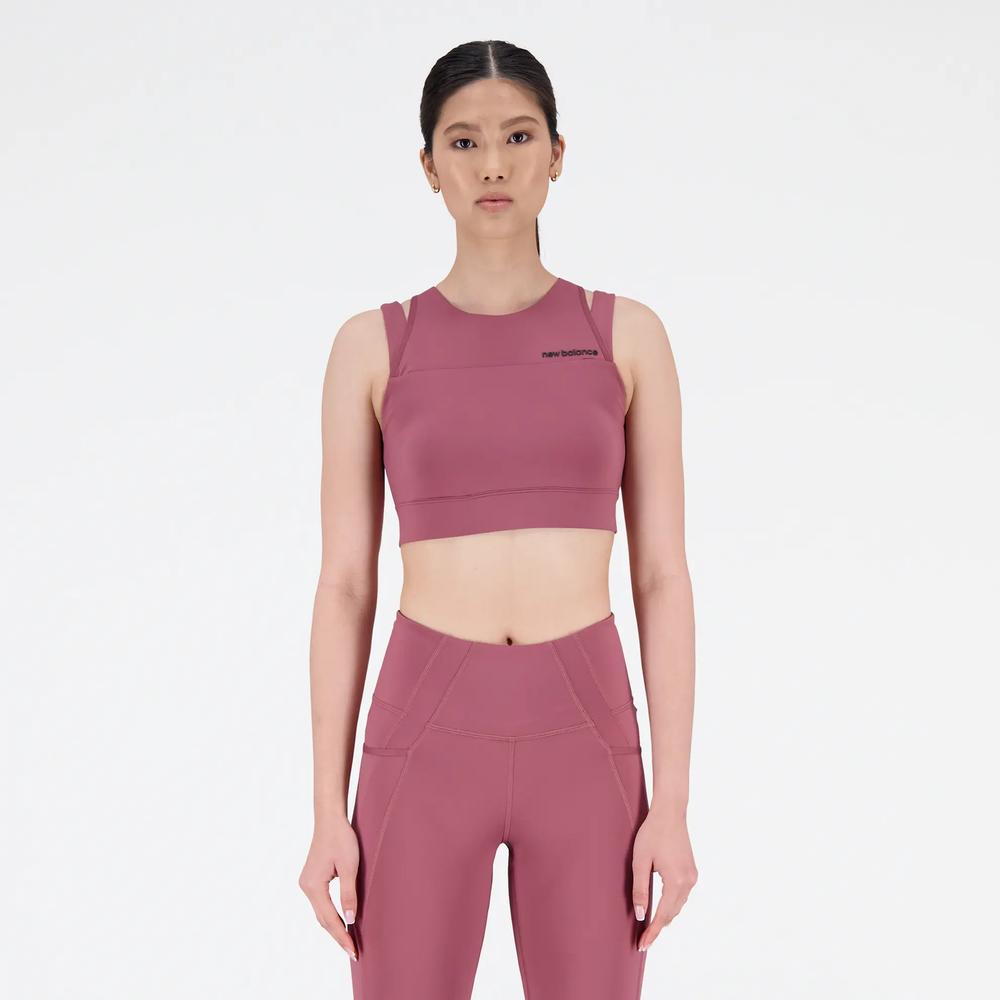 Dámský top New Balance WB21110WAD - růžové