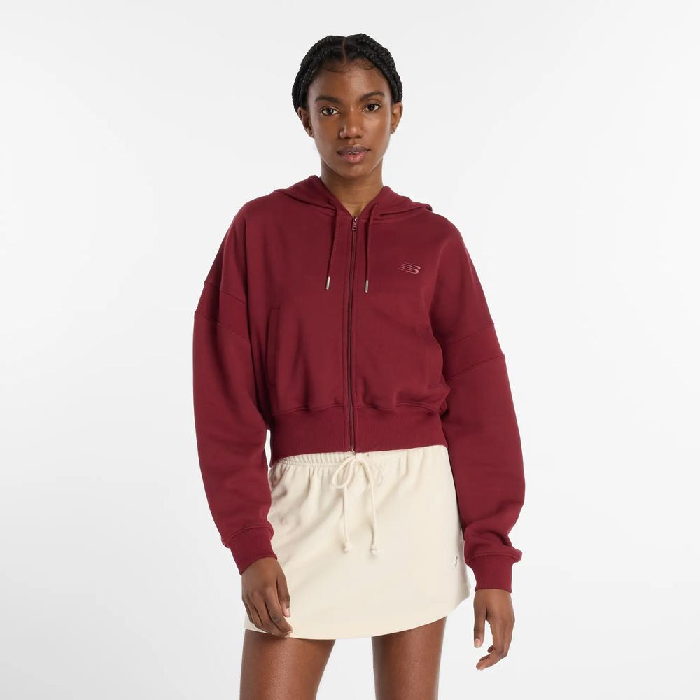 Dámská mikina New Balance WJ51506MHB - bordové