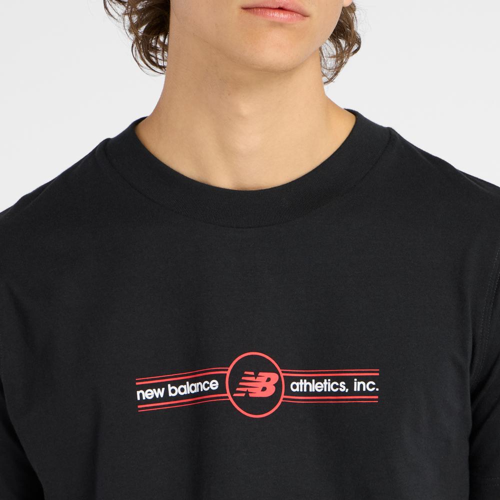 Pánské tričko New Balance MT6148SVBK - černé