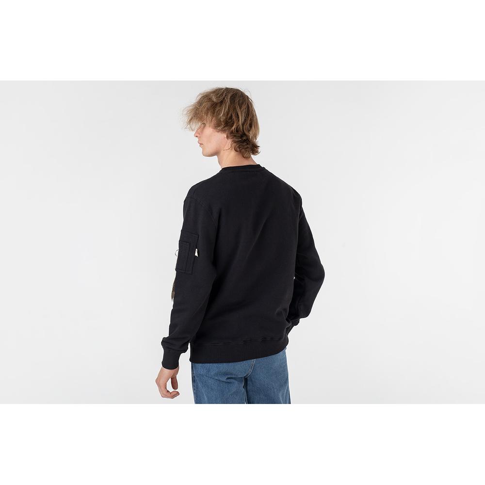 Mikina Alpha Industries Organics EMB Sweater 118316649 - černé