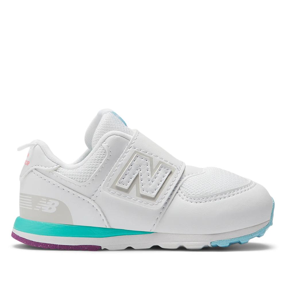 Boty dětské New Balance NW574KIJ - bílé