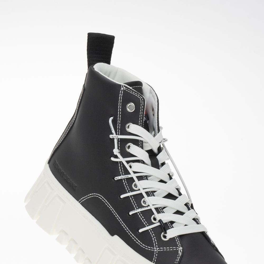 Boty Tommy Jeans TJW Platform MC EN0EN02498-BDS - černé