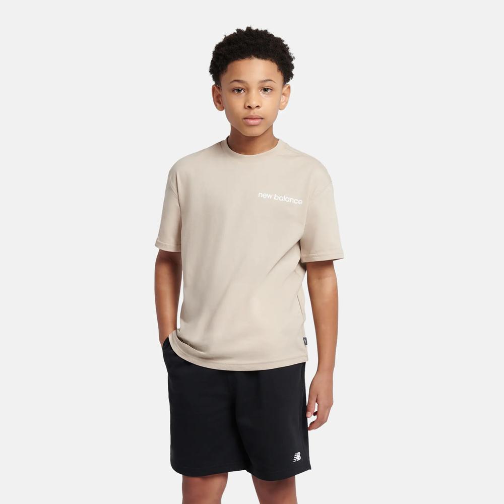 Dětské tričko New Balance YT61A21ATWF - béžové