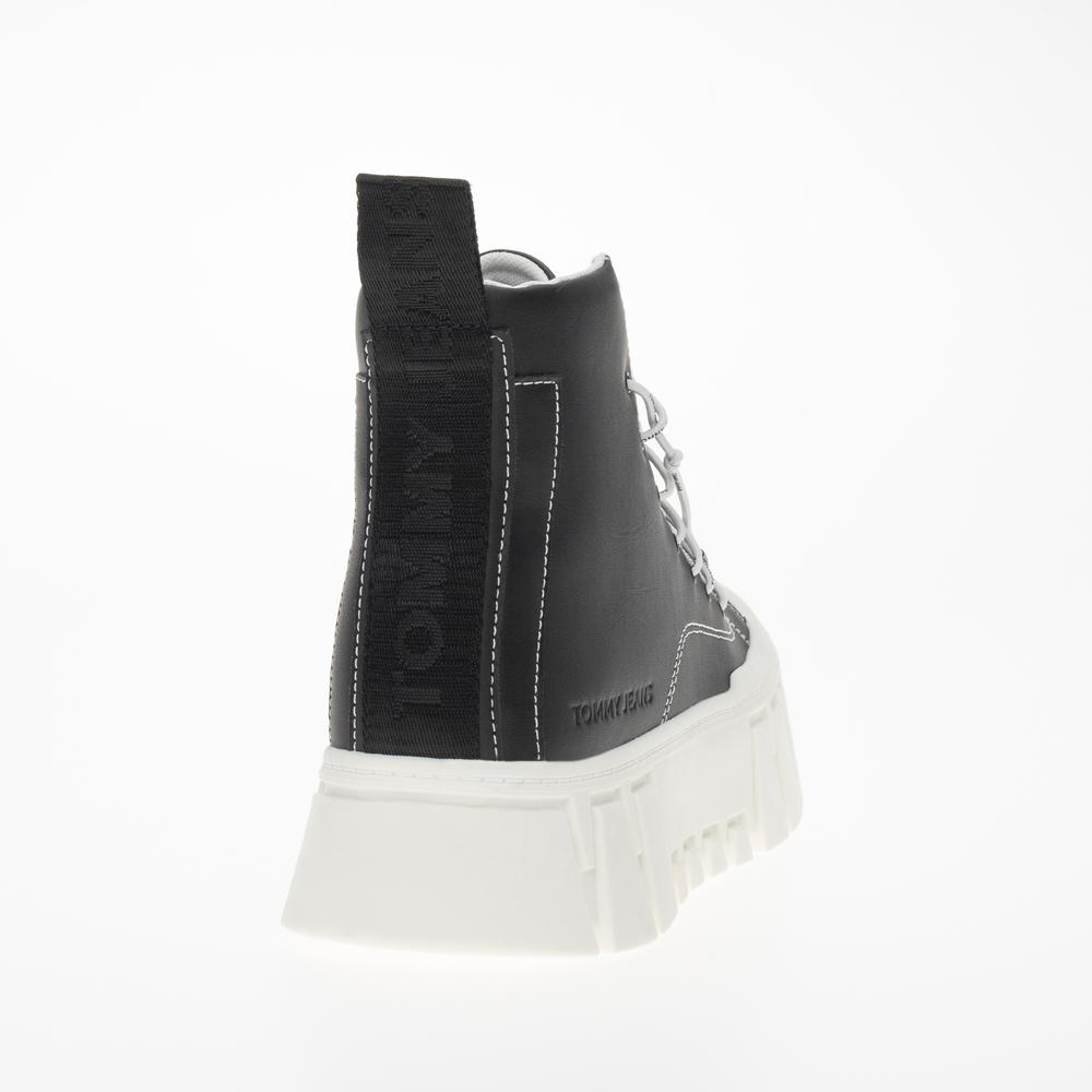 Boty Tommy Jeans TJW Platform MC EN0EN02498-BDS - černé