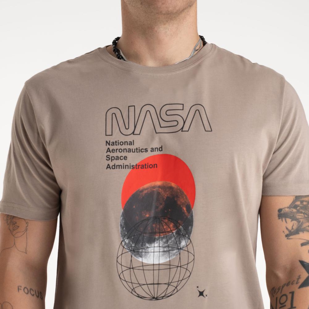 Tričko Alpha Industries Nasa Orbit 146510679 - béžové